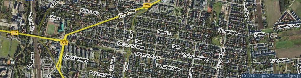 Zdjęcie satelitarne Króla Władysława Łokietka ul.